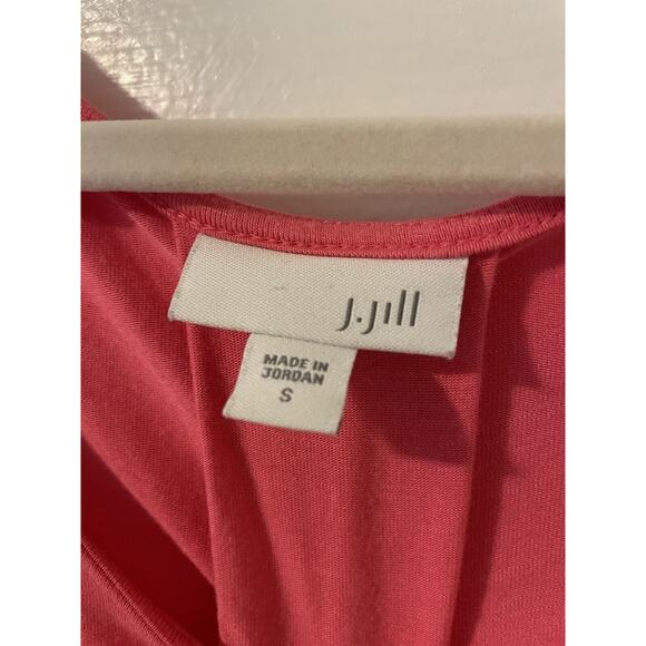J Jill Size S Tank Dress Pink Pullover Pockets Sleeveless Pleated Back - Picture 4 of 7